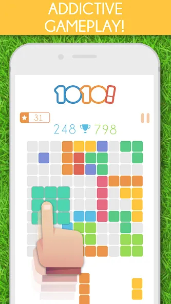 1010! Block Puzzle Game  [МОД Все открыто] Screenshot 1