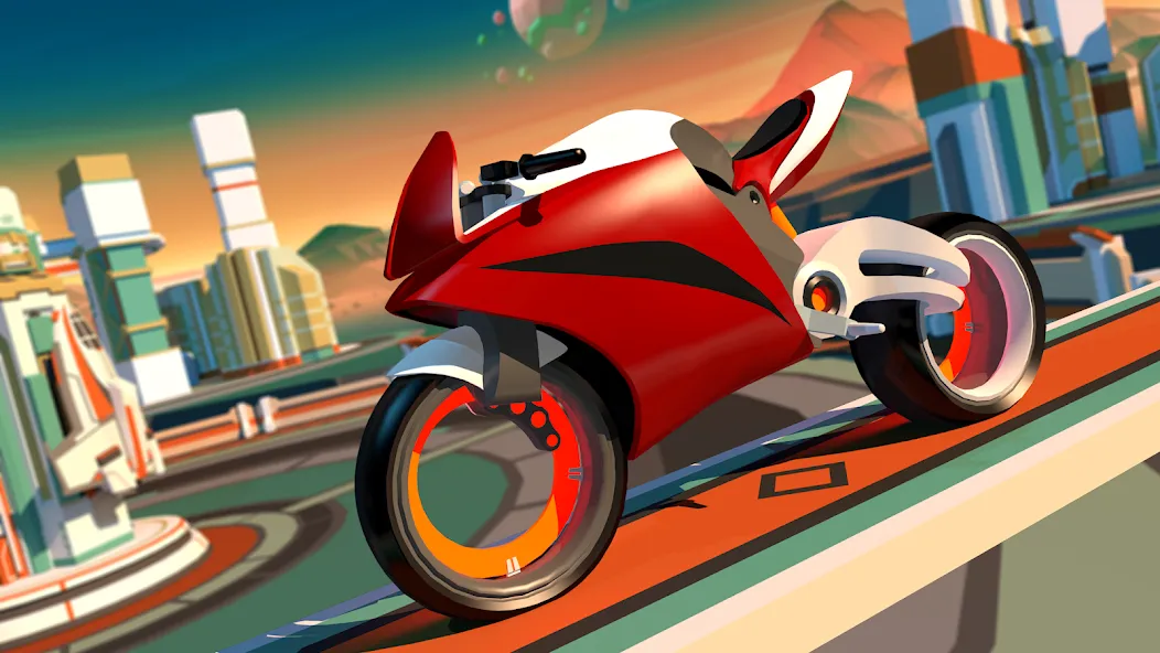 Gravity Rider: Space Bike Race (Гравити Райдер)  [МОД Unlimited Money] Screenshot 2