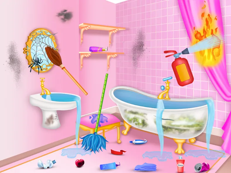 Princess house cleaning advent  [МОД Unlocked] Screenshot 1