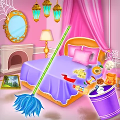 Взлом Princess house cleaning advent  [МОД Unlocked] - стабильная версия apk на Андроид