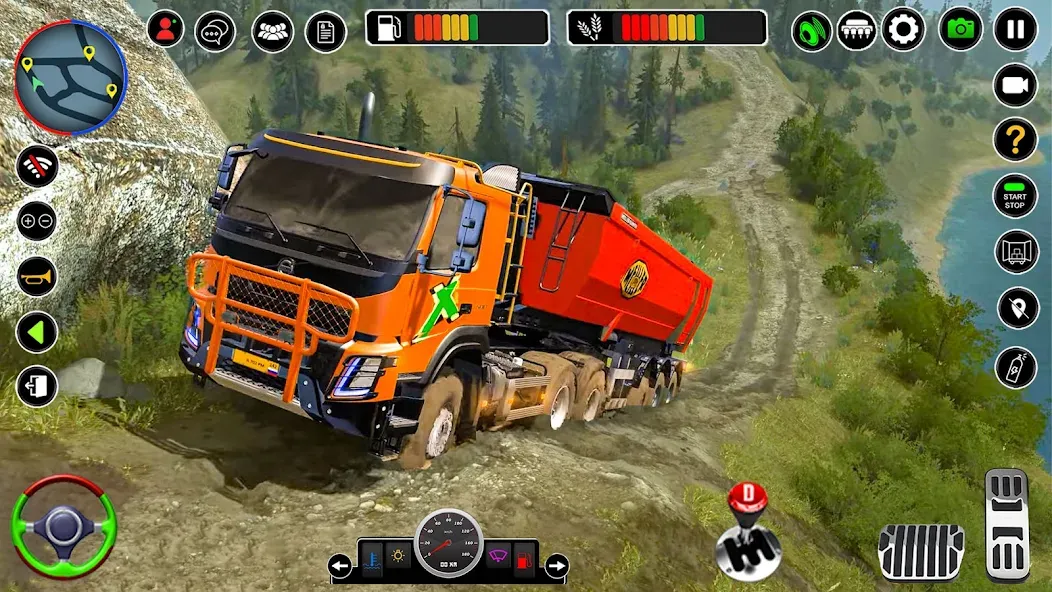 Offroad Mud Truck Simulator 3D  [МОД Unlimited Money] Screenshot 3