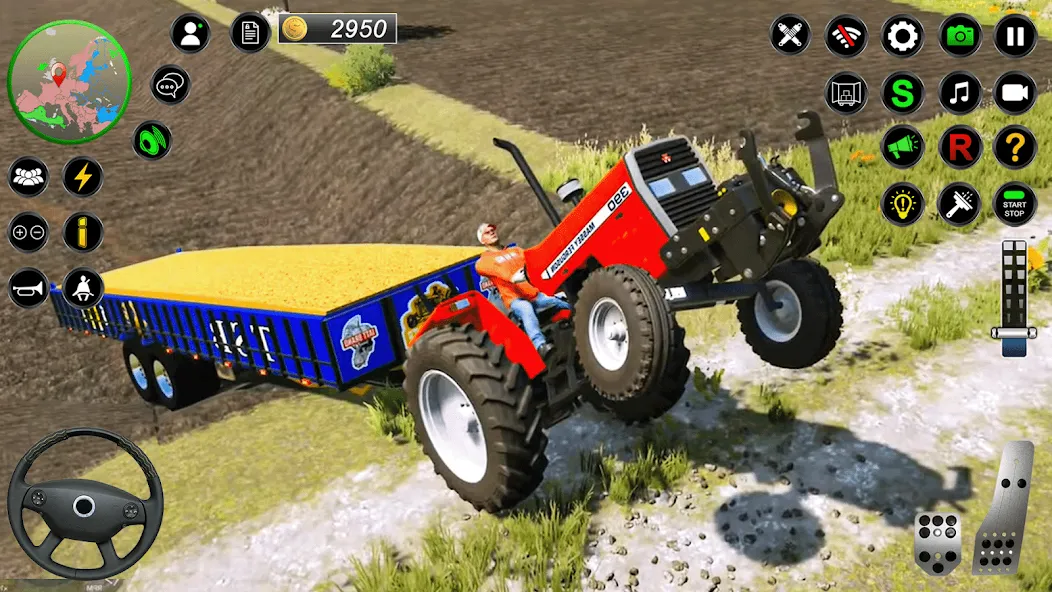 Real Farmer Tractor Drive Game (Фармер Трактор 3Д Фермерские Игры)  [МОД Много денег] Screenshot 2