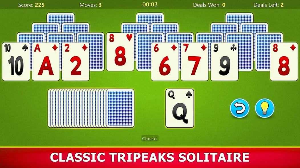 TriPeaks Solitaire Mobile  [МОД Unlocked] Screenshot 1