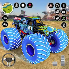 Взлом Extreme Monster Truck Game 3D (Монстр Трак Экстремальные Игры)  [МОД Бесконечные монеты] - полная версия apk на Андроид