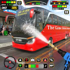 Скачать взломанную City Bus Simulator Bus Games (Сити Бас Симулятор Бас Игры)  [МОД Бесконечные монеты] - стабильная версия apk на Андроид