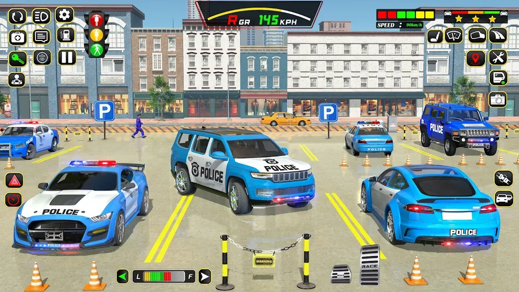 Police Car Driving School Game (Полицейская школа вождения автомобилей)  [МОД Menu] Screenshot 5