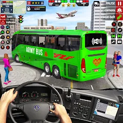 Взлом US Military Coach Simulator 3D  [МОД Бесконечные монеты] - полная версия apk на Андроид