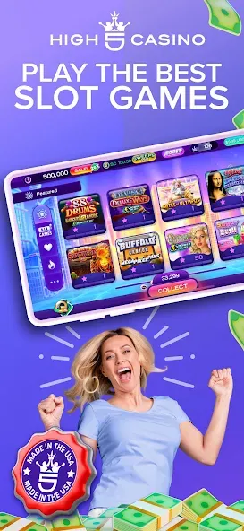 High 5 Casino: Real Slot Games (Хай 5 Казино)  [МОД Mega Pack] Screenshot 1