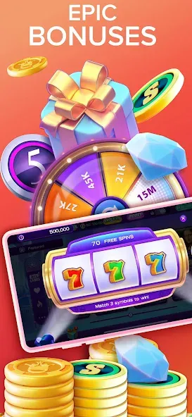 High 5 Casino: Real Slot Games (Хай 5 Казино)  [МОД Mega Pack] Screenshot 5