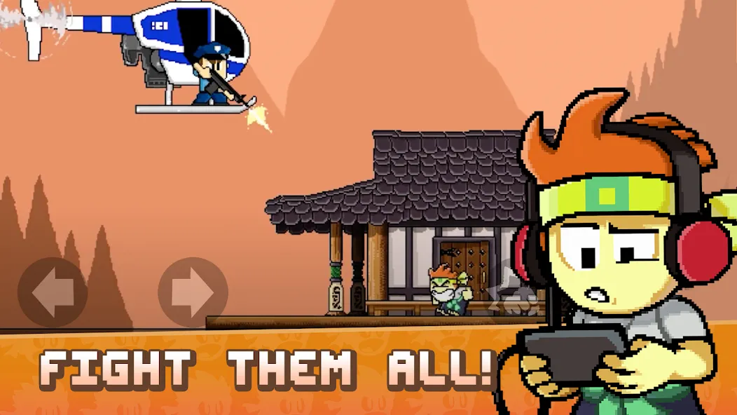 Dan the Man: Action Platformer (Дэн зе Мэн)  [МОД Menu] Screenshot 1