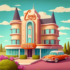 Скачать взлом Merge Hotel: Family Story Game (Мердж Отель)  [МОД Mega Pack] - стабильная версия apk на Андроид