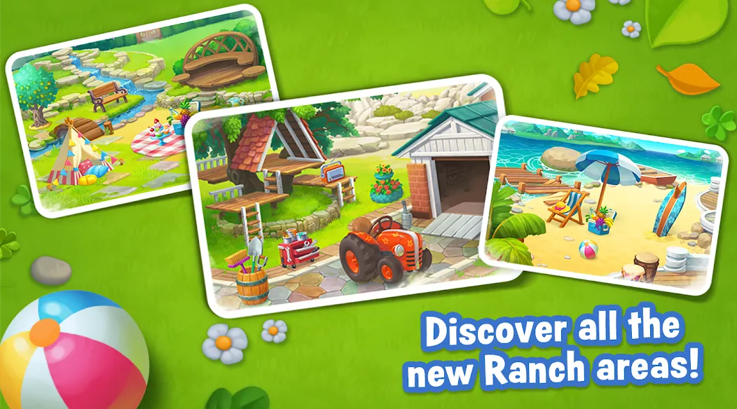 Ranch Adventures: Amazing Matc  [МОД Бесконечные монеты] Screenshot 2