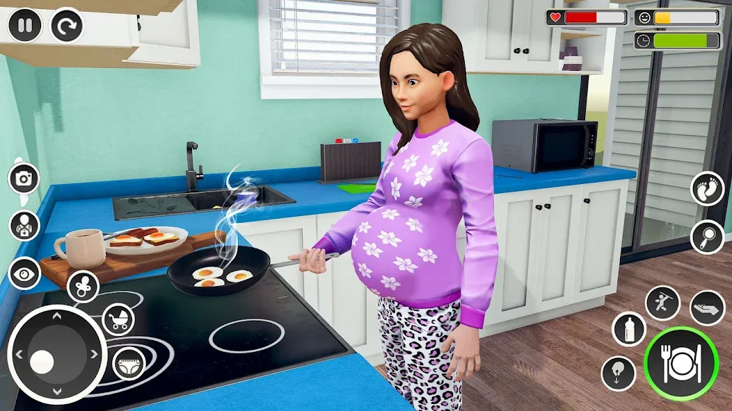 Pregnant Mom Simulator Games  [МОД Бесконечные монеты] Screenshot 1