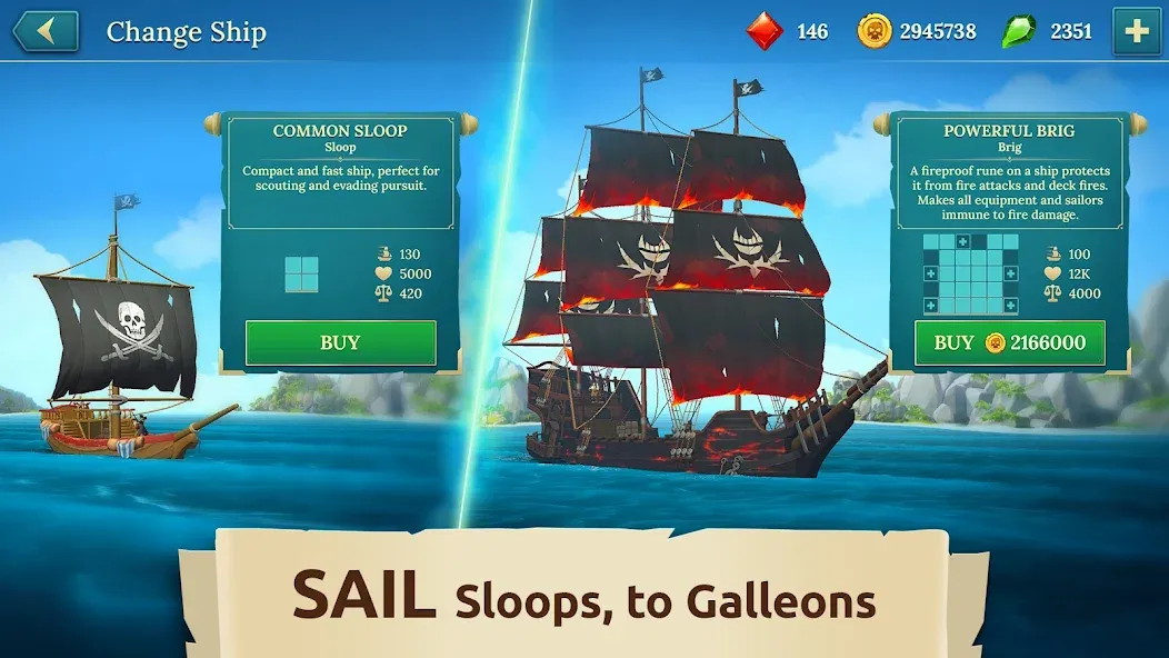 Pirate Ships・Build and Fight  [МОД Меню] Screenshot 3