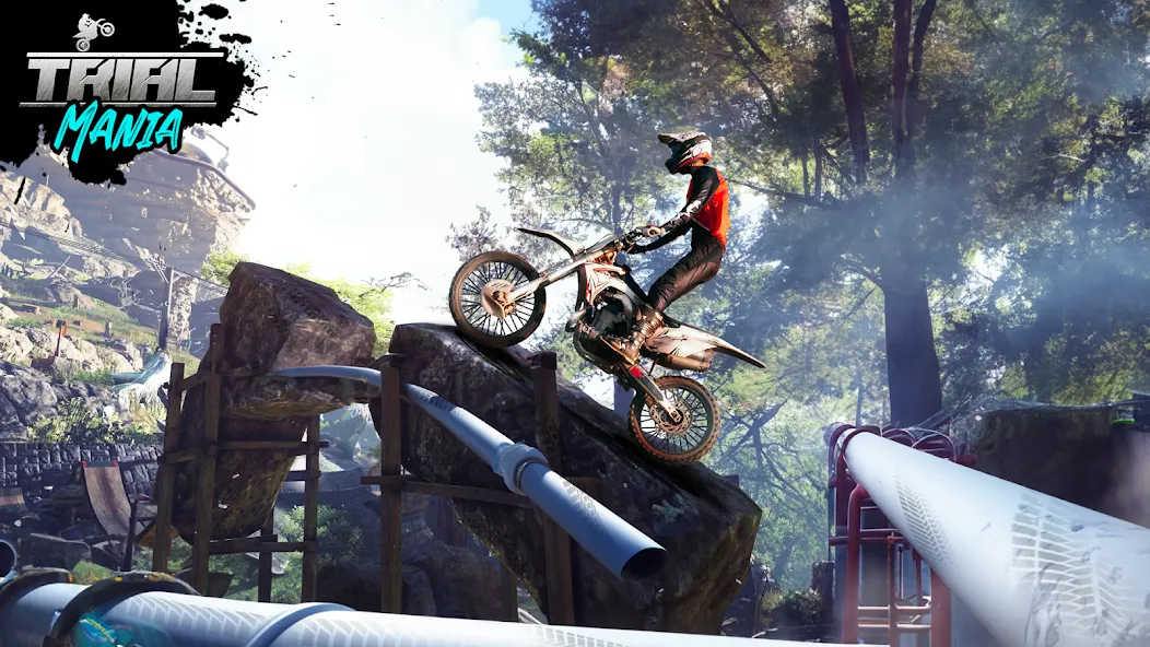 Trial Mania: Dirt Bike Games (Трайал Мания)  [МОД Бесконечные монеты] Screenshot 5