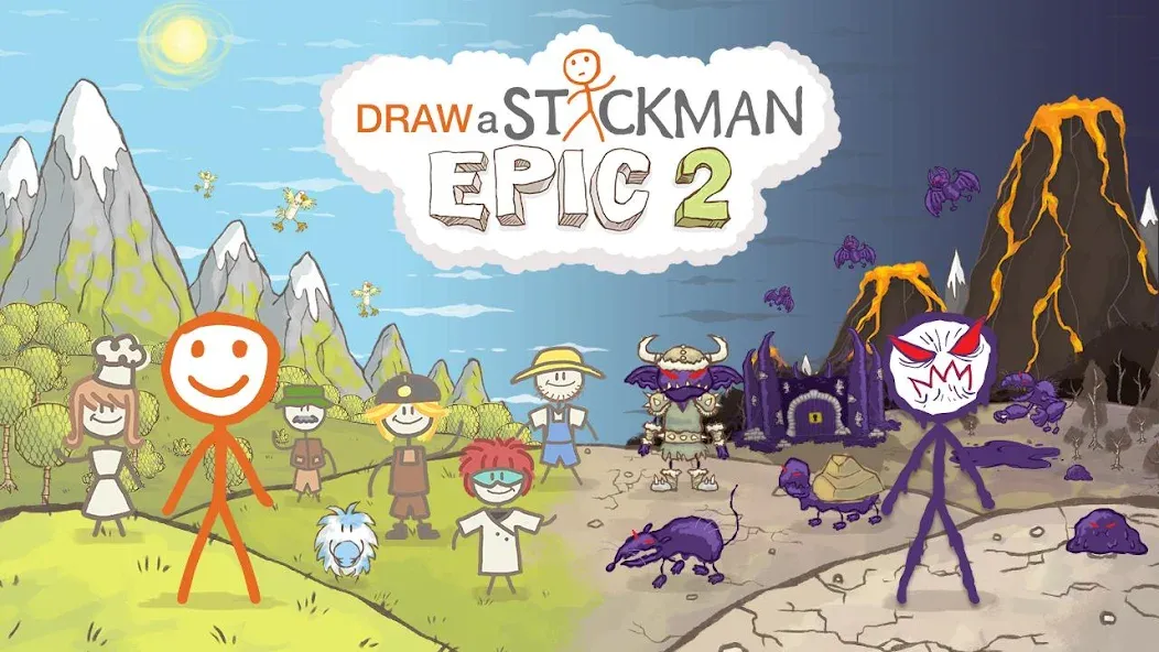 Draw a Stickman: EPIC 2 (Дроу э Стикман)  [МОД Unlimited Money] Screenshot 1