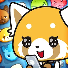 Скачать взломанную Aggretsuko : Match 3 Puzzle (Аггретсуко)  [МОД Mega Pack] - полная версия apk на Андроид