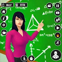 Скачать взломанную High School Teacher Life Game  [МОД Все открыто] - стабильная версия apk на Андроид