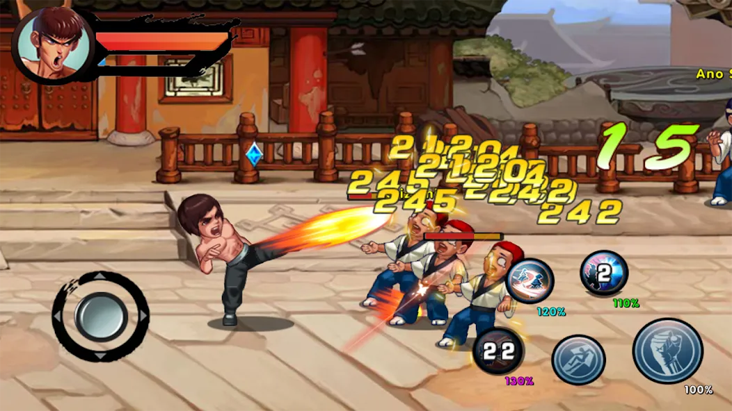 Kung Fu Attack: Final Fight (Кунгфу Атака)  [МОД Меню] Screenshot 1