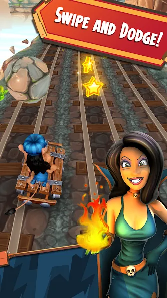 Hugo Troll Race 2: Rail Rush (Хуго Тролл Гонка 2)  [МОД Бесконечные деньги] Screenshot 2