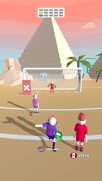 Goal Party - Soccer Freekick (Гоал Парти)  [МОД Бесконечные монеты] Screenshot 3