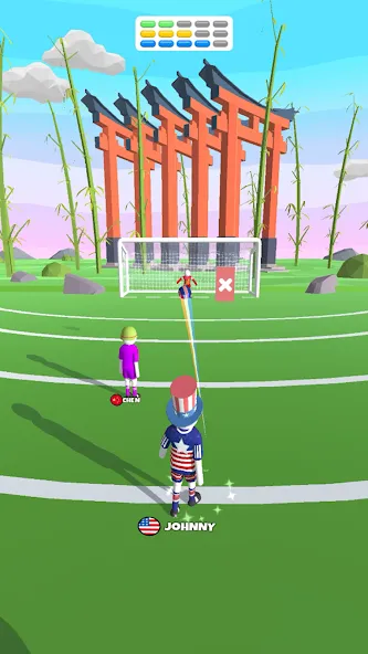 Goal Party - Soccer Freekick (Гоал Парти)  [МОД Бесконечные монеты] Screenshot 4