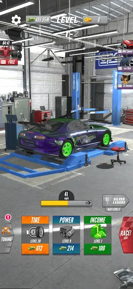 Dyno 2 Race - Car Tuning (Дино 2 Гонка)  [МОД Unlocked] Screenshot 2