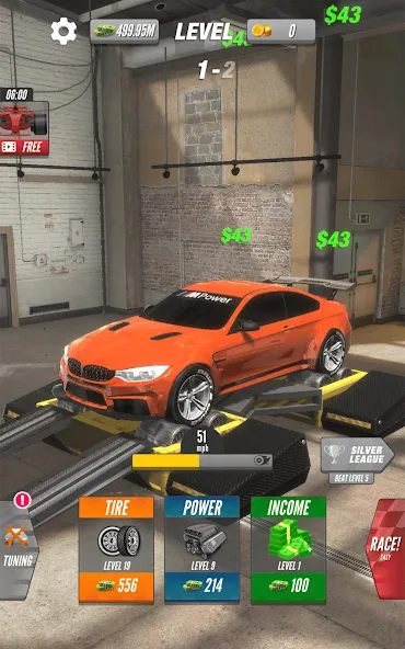 Dyno 2 Race - Car Tuning (Дино 2 Гонка)  [МОД Unlocked] Screenshot 5