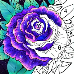 Скачать взломанную Coloring Book: Color by Number (Колоринг Бук)  [МОД Много денег] - стабильная версия apk на Андроид