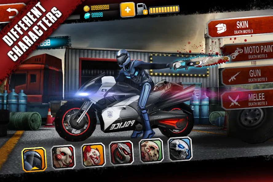 Death Moto 3 : Fighting  Rider (дет мото 3)  [МОД Mega Pack] Screenshot 1