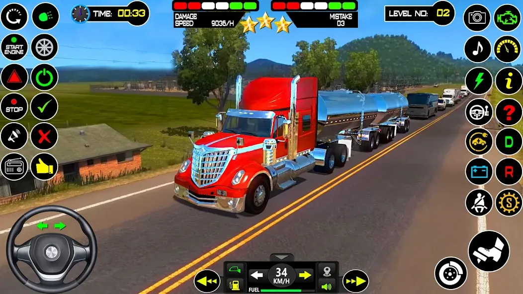 US Truck Driving Cargo Game 3D (Американский грузовик водителя)  [МОД Много монет] Screenshot 5