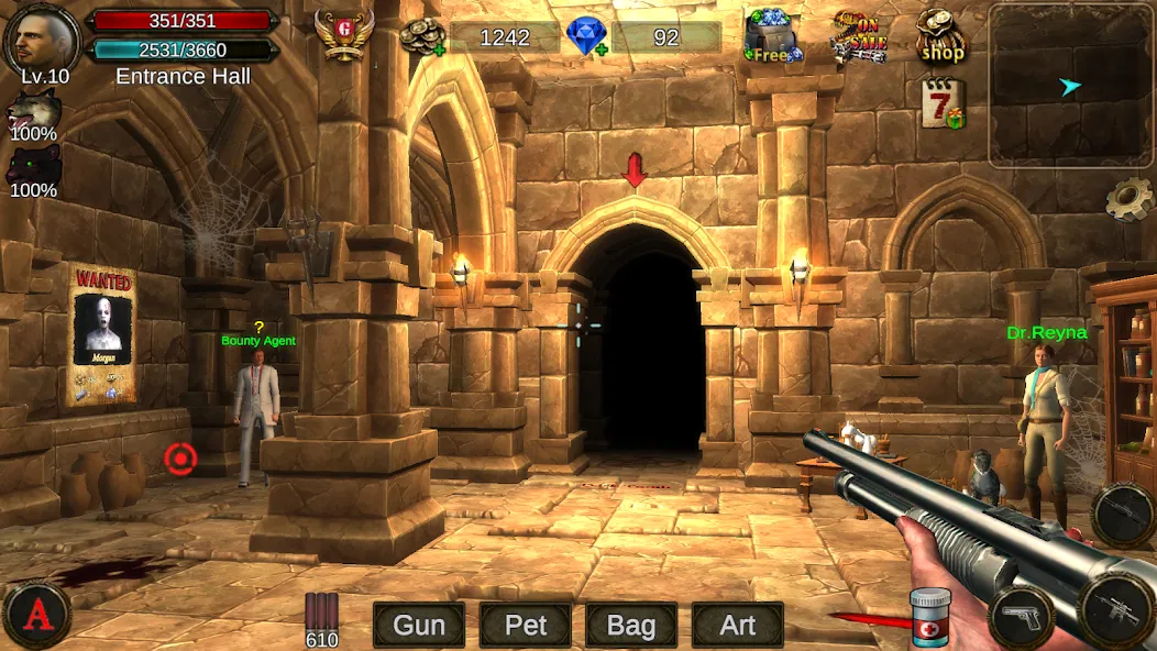 Dungeon Shooter : Dark Temple (Данжен Шутер)  [МОД Бесконечные деньги] Screenshot 1