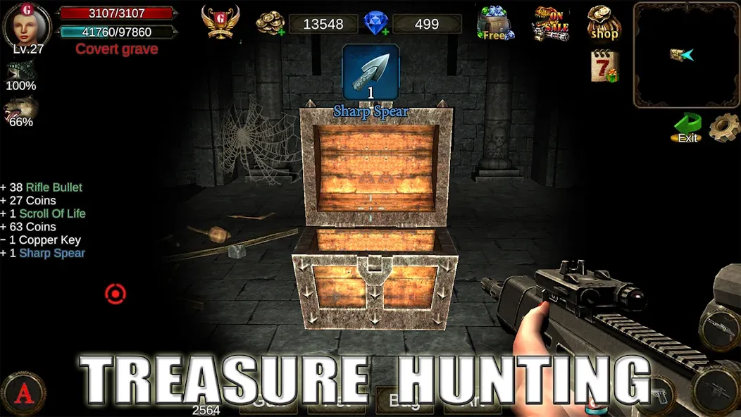 Dungeon Shooter : Dark Temple (Данжен Шутер)  [МОД Бесконечные деньги] Screenshot 4