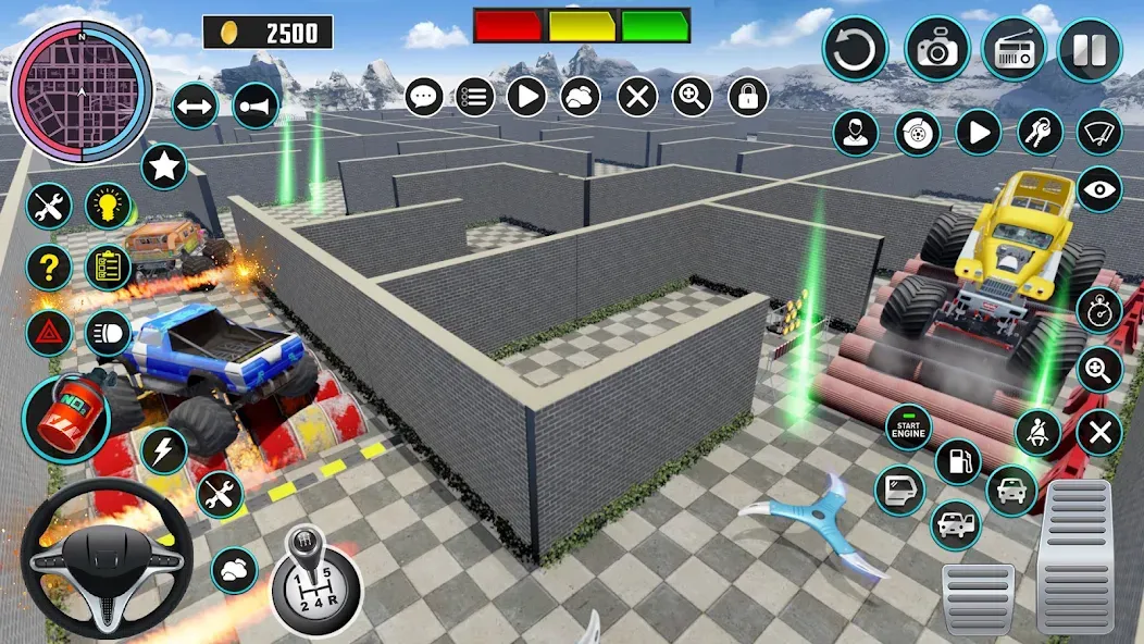 Monster Truck Maze Puzzle Game  [МОД Unlimited Money] Screenshot 3