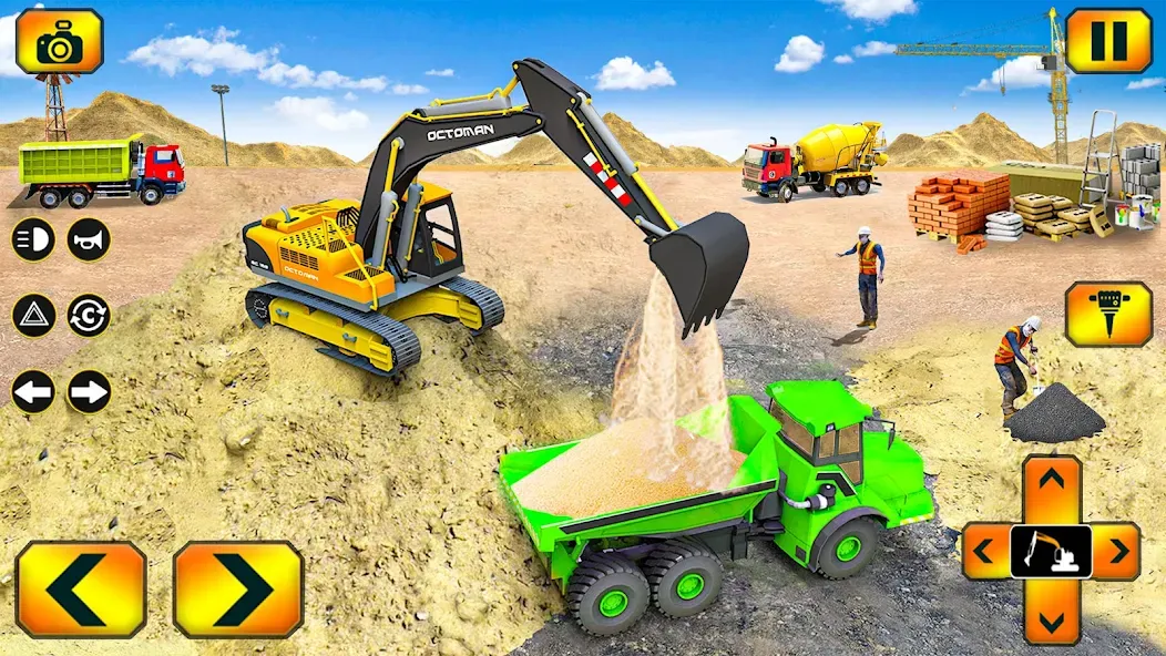 Sand Excavator Simulator Games  [МОД Unlimited Money] Screenshot 2