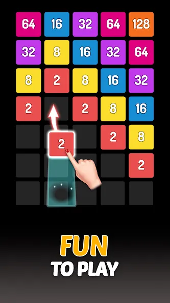 X2 Blocks - 2048 Number Game (Блоки)  [МОД Unlimited Money] Screenshot 1