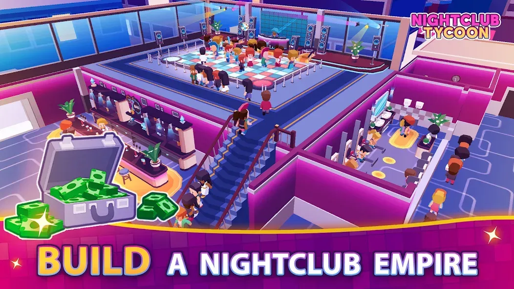 Nightclub Tycoon: Idle Empire  [МОД Все открыто] Screenshot 1