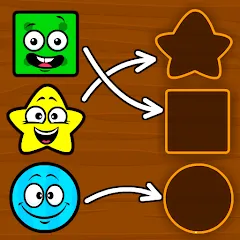 Взлом Shapes & Colors Games for Kids  [МОД Бесконечные деньги] - последняя версия apk на Андроид