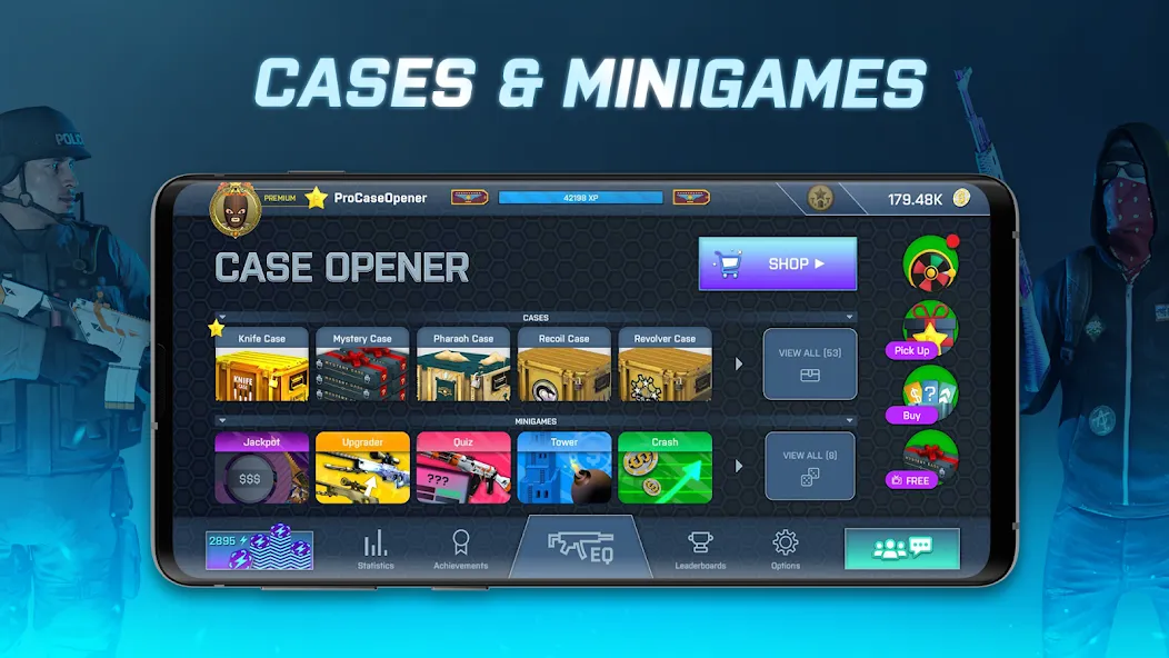 Case Opener - skins simulator (Кейс Опенер)  [МОД Бесконечные монеты] Screenshot 2