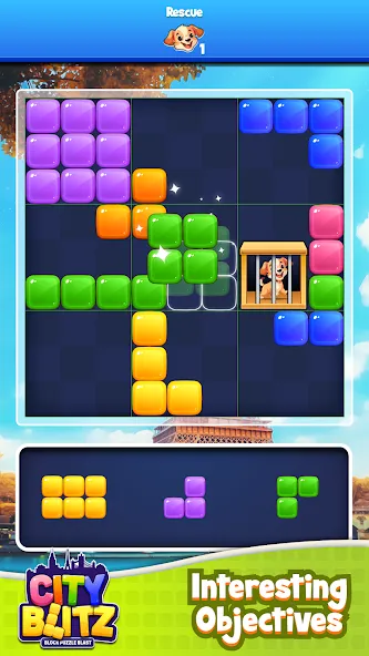 City Blitz-Block Puzzle Blast (Блок Головоломка Кинг)  [МОД Mega Pack] Screenshot 3