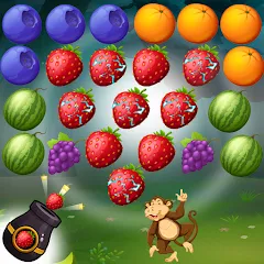 Скачать взлом Fruits Shooter Pop (Фрутс Шутер Поп)  [МОД Много монет] - стабильная версия apk на Андроид