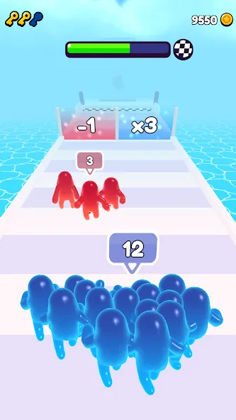 Join Blob Clash 3D: Mob Runner (Джойн Блоб Клаш 3D)  [МОД Mega Pack] Screenshot 3