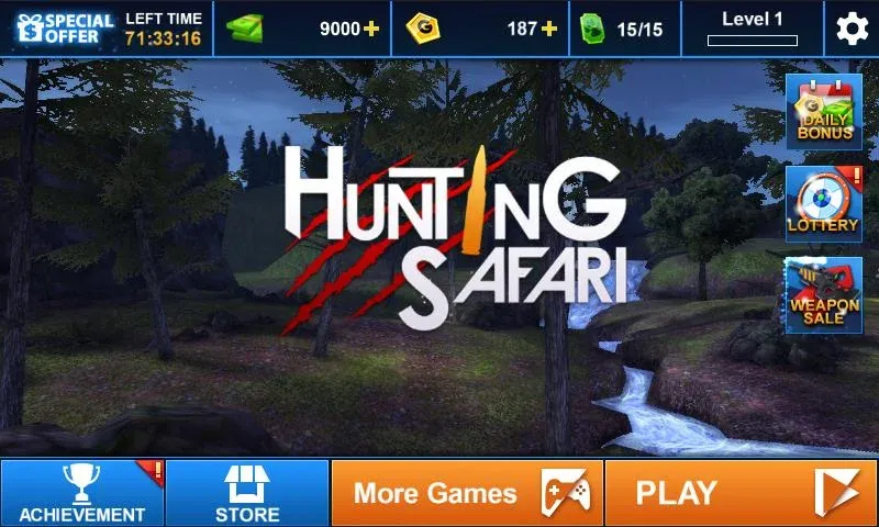 Hunting Safari 3D  [МОД Все открыто] Screenshot 4