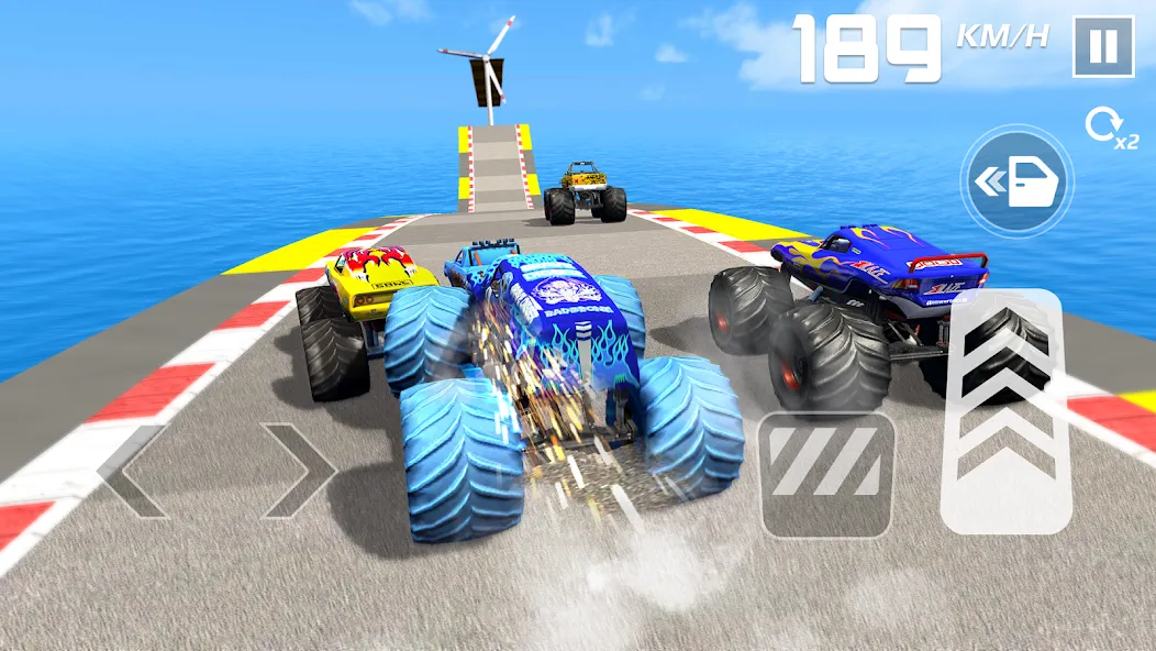 Car Games: Monster Truck Stunt (Монстртрак стант)  [МОД Меню] Screenshot 5