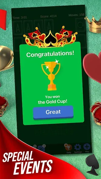 Solitaire + Card Game by Zynga  [МОД Menu] Screenshot 3