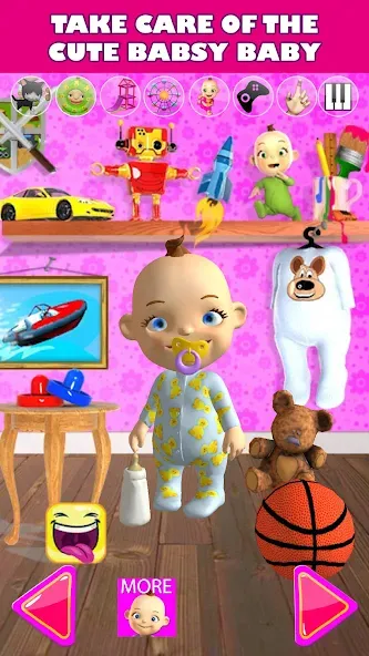 Talking Babsy Baby  [МОД Много монет] Screenshot 1