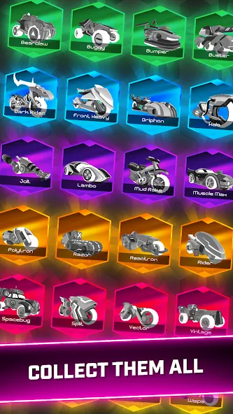 Rider Worlds - Neon Bike Races (Райдер Ворлдс)  [МОД Mega Pack] Screenshot 3