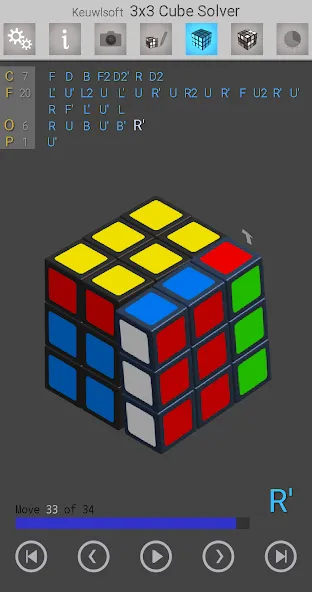 3x3 Cube Solver (х3 кубик решатель)  [МОД Много денег] Screenshot 1