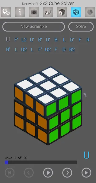 3x3 Cube Solver (х3 кубик решатель)  [МОД Много денег] Screenshot 4