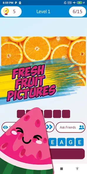 Guess the fruit name game  [МОД Unlocked] Screenshot 4